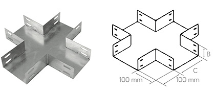 Cruzeta Reta 90°